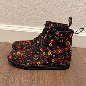 Dr. Martens Kids Boots with Floral Pattern